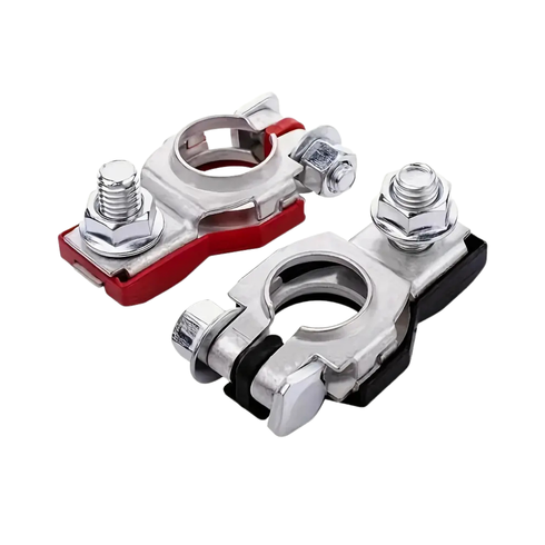 BATTERY CLAMP IRON CENTER W/ BLACK & RED MARKER HUS-85-86C GSE GERMANY